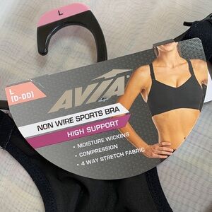 AVIA KEYHOLE SPORTS BRA SZ LG (D-DD)